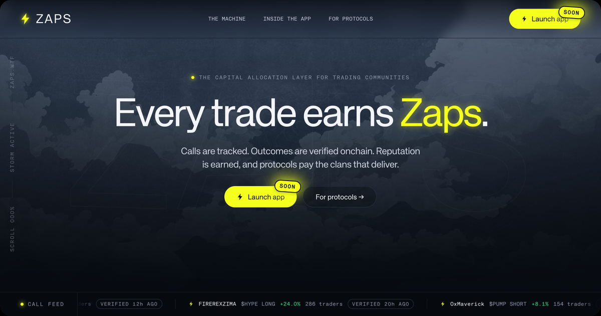Zaps: Where Trading Communities Prove Their Worth